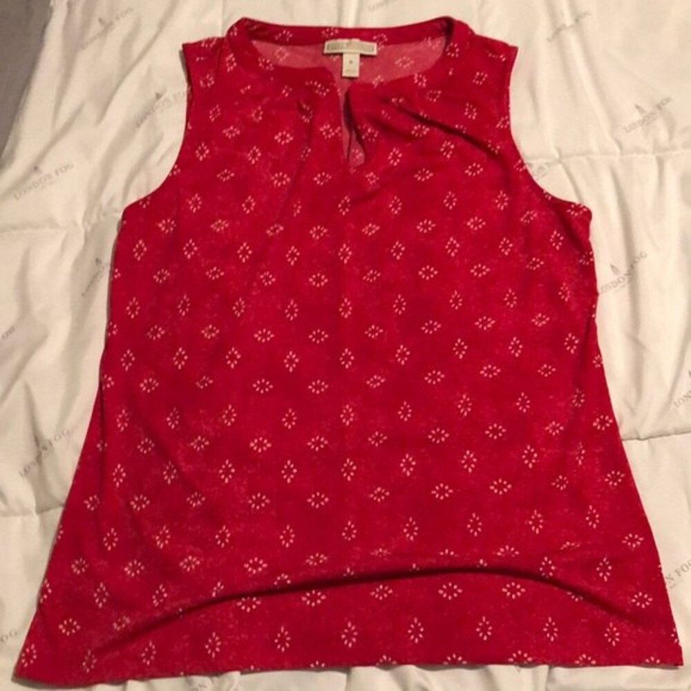 Dana Buchman  red blouse size small